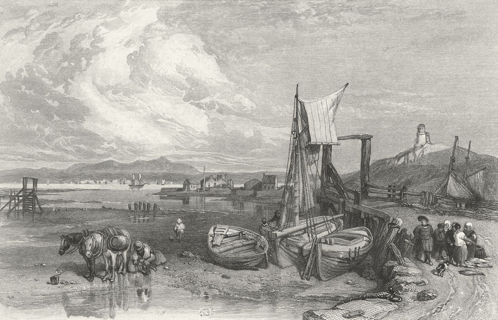 SCOTLAND. Annan & Solway Firth c1835 old antique vintage print picture